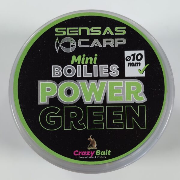Sensas Mini Boilies 10mm Power Green