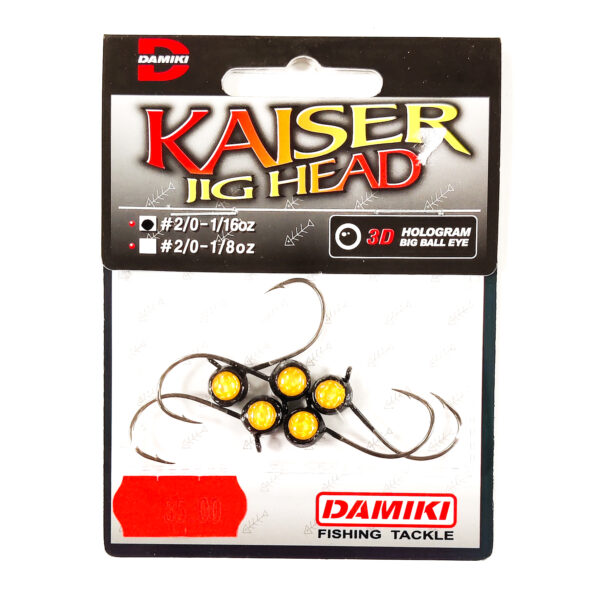 Główki Jigowe Damiki Kaiser Jig Head 5szt 2/0 1,7g