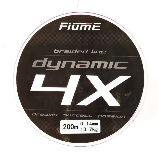 Plecionka Fiume Dynamic 4x 200m 0,14mm Pink