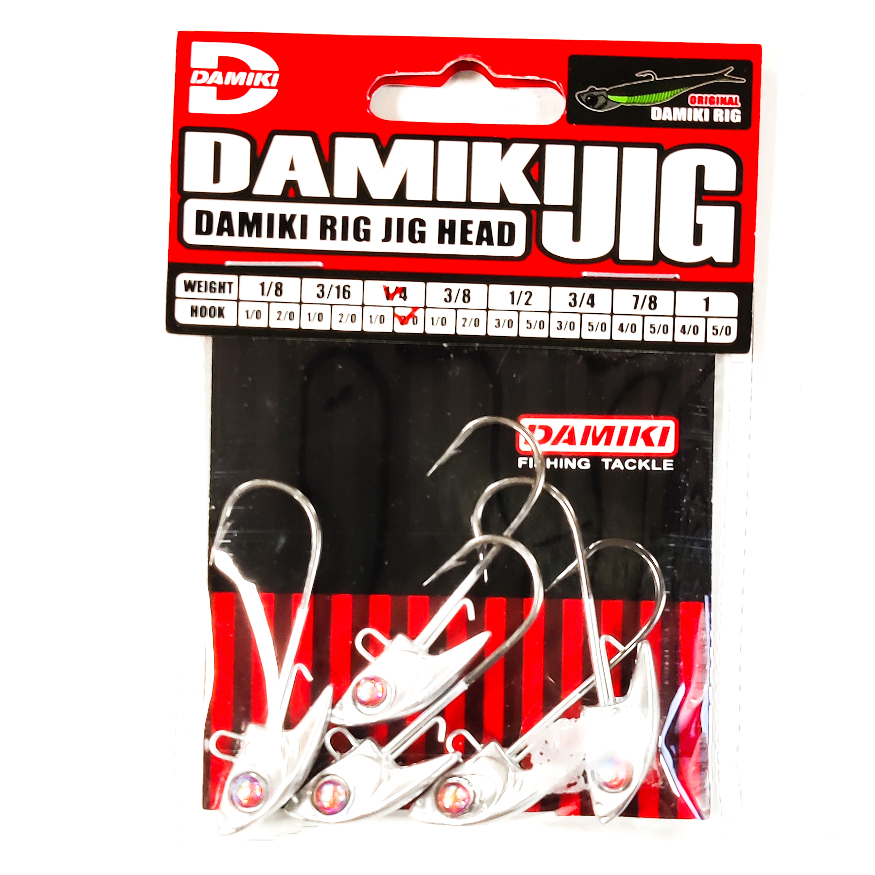 Główki Jigowe Damiki Rig Jig Head 5szt 2/0 7g