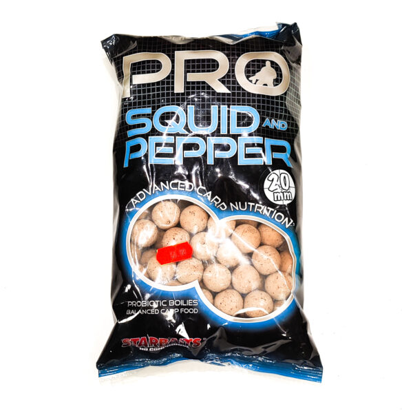 Starbaits Kulki 1kg Squid & Pepper 20mm